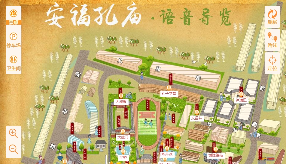 吴桥手绘地图：智慧景区智能化服务的延伸